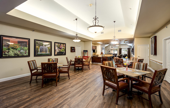 sitting area of senior living